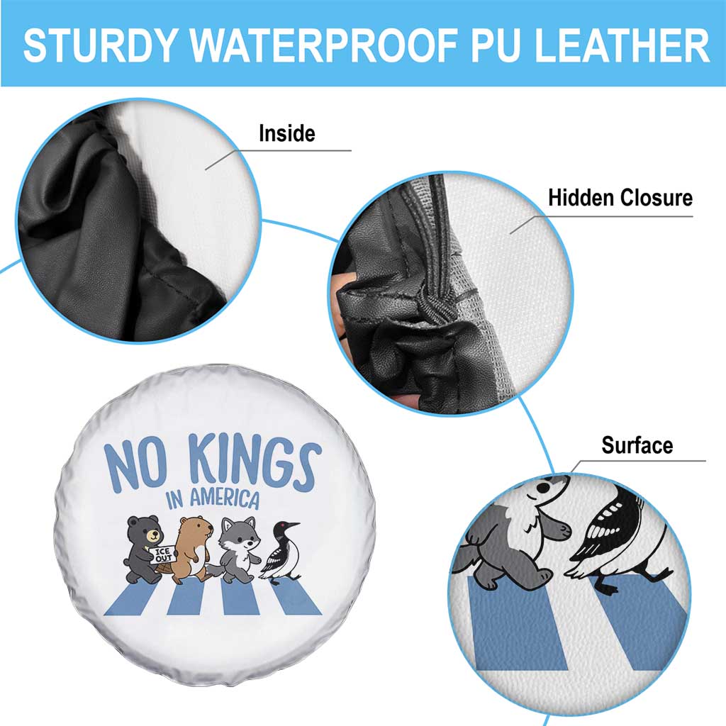 Funny Political No Kings In America Spare Tire Cover Gift For Animal Lovers