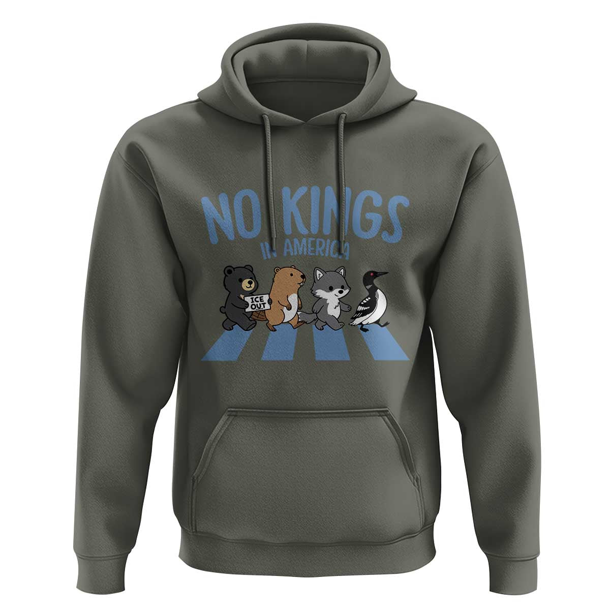 Funny Political No Kings In America Hoodie Gift For Animal Lovers