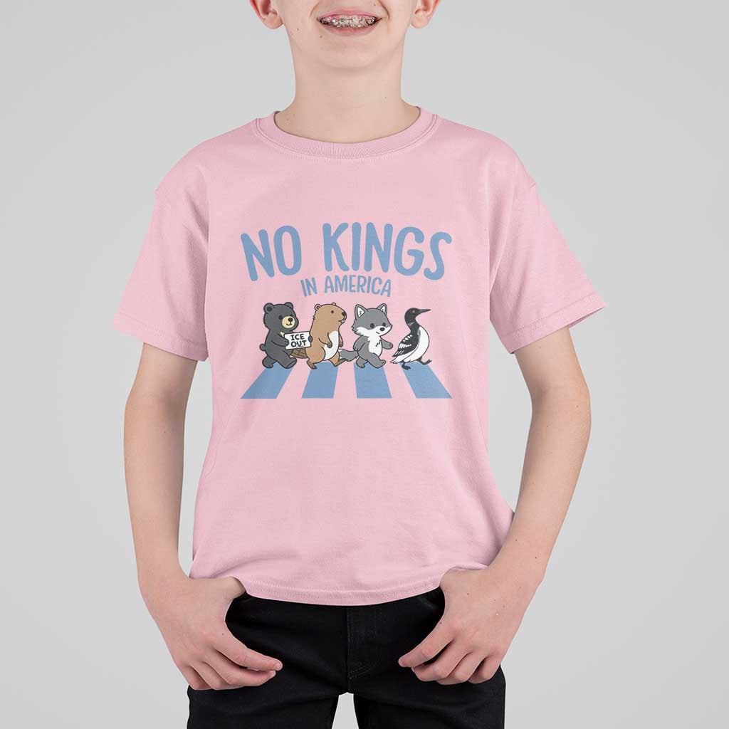Funny Political No Kings In America T Shirt For Kid Gift For Animal Lovers