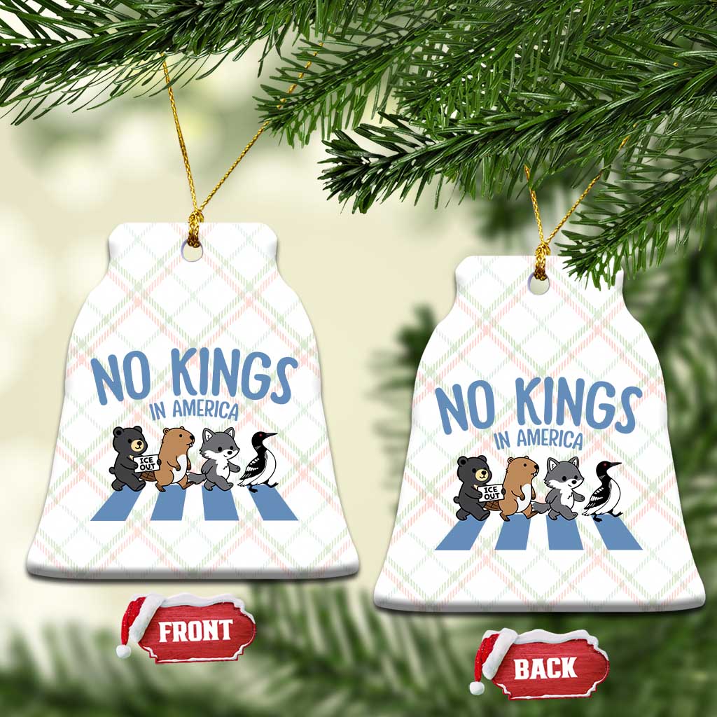 Funny Political No Kings In America Ceramic Ornament Gift For Animal Lovers