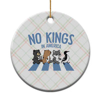 Funny Political No Kings In America Ceramic Ornament Gift For Animal Lovers