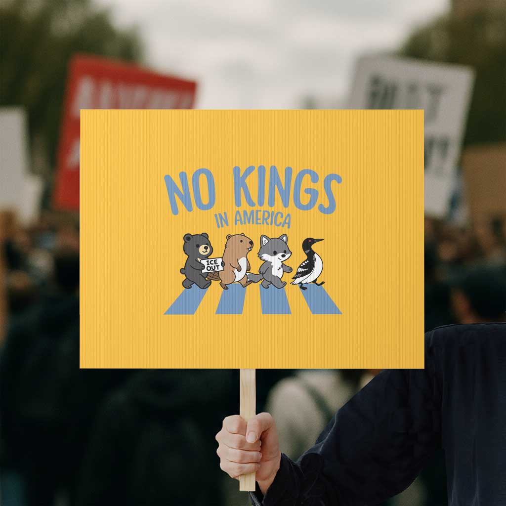 Funny Political No Kings In America Protest Sign Gift For Animal Lovers