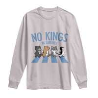 Funny Political No Kings In America Long Sleeve Shirt Gift For Animal Lovers