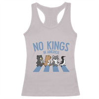 Funny Political No Kings In America Racerback Tank Top Gift For Animal Lovers