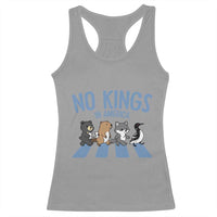 Funny Political No Kings In America Racerback Tank Top Gift For Animal Lovers