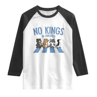 Funny Political No Kings In America Raglan Shirt Gift For Animal Lovers