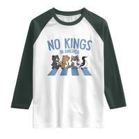 Funny Political No Kings In America Raglan Shirt Gift For Animal Lovers