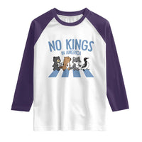Funny Political No Kings In America Raglan Shirt Gift For Animal Lovers