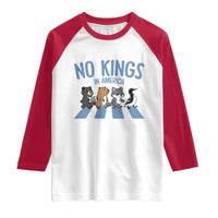 Funny Political No Kings In America Raglan Shirt Gift For Animal Lovers