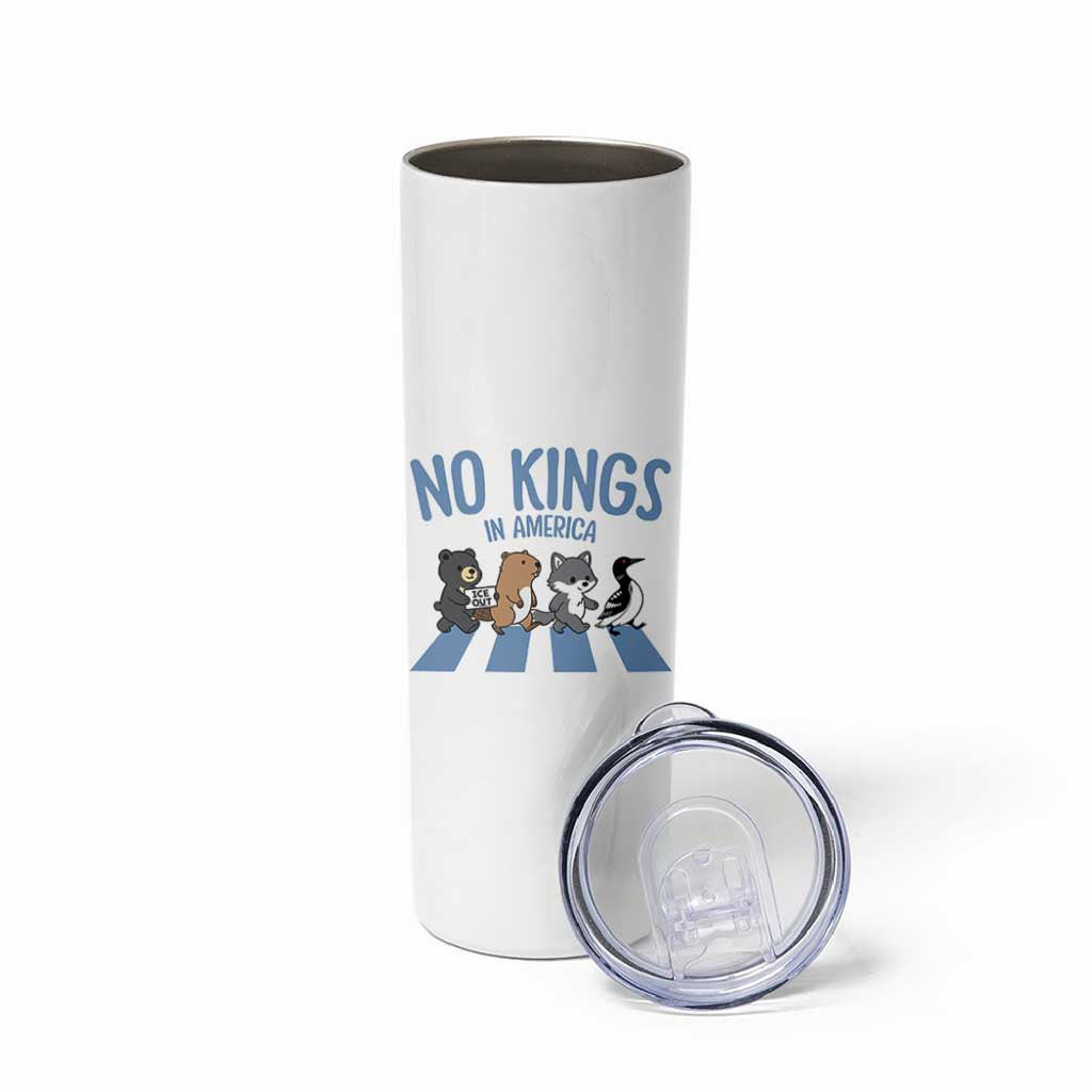Funny Political No Kings In America Skinny Tumbler Gift For Animal Lovers