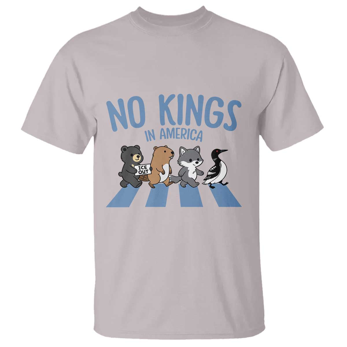 Funny Political No Kings In America T Shirt Gift For Animal Lovers