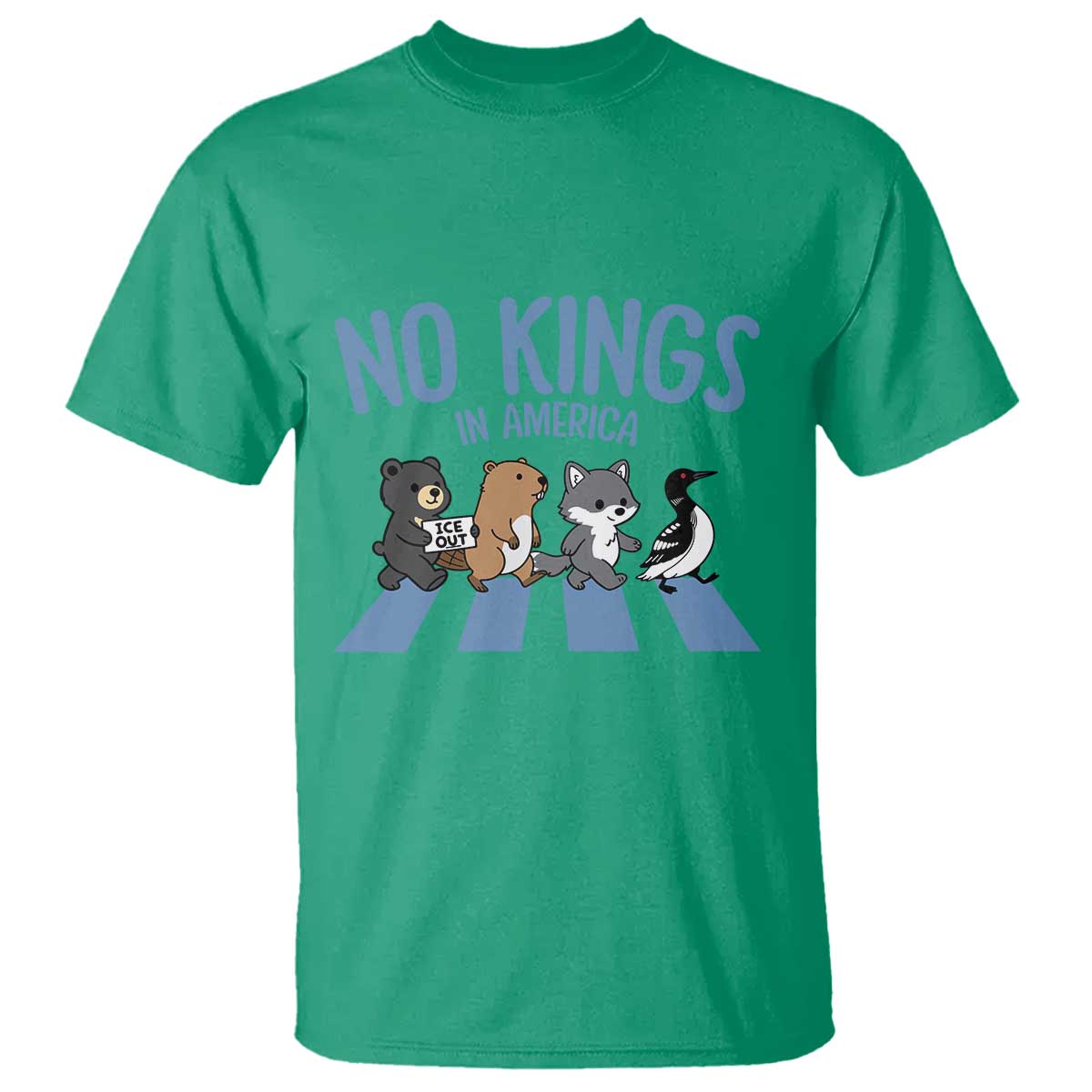 Funny Political No Kings In America T Shirt Gift For Animal Lovers