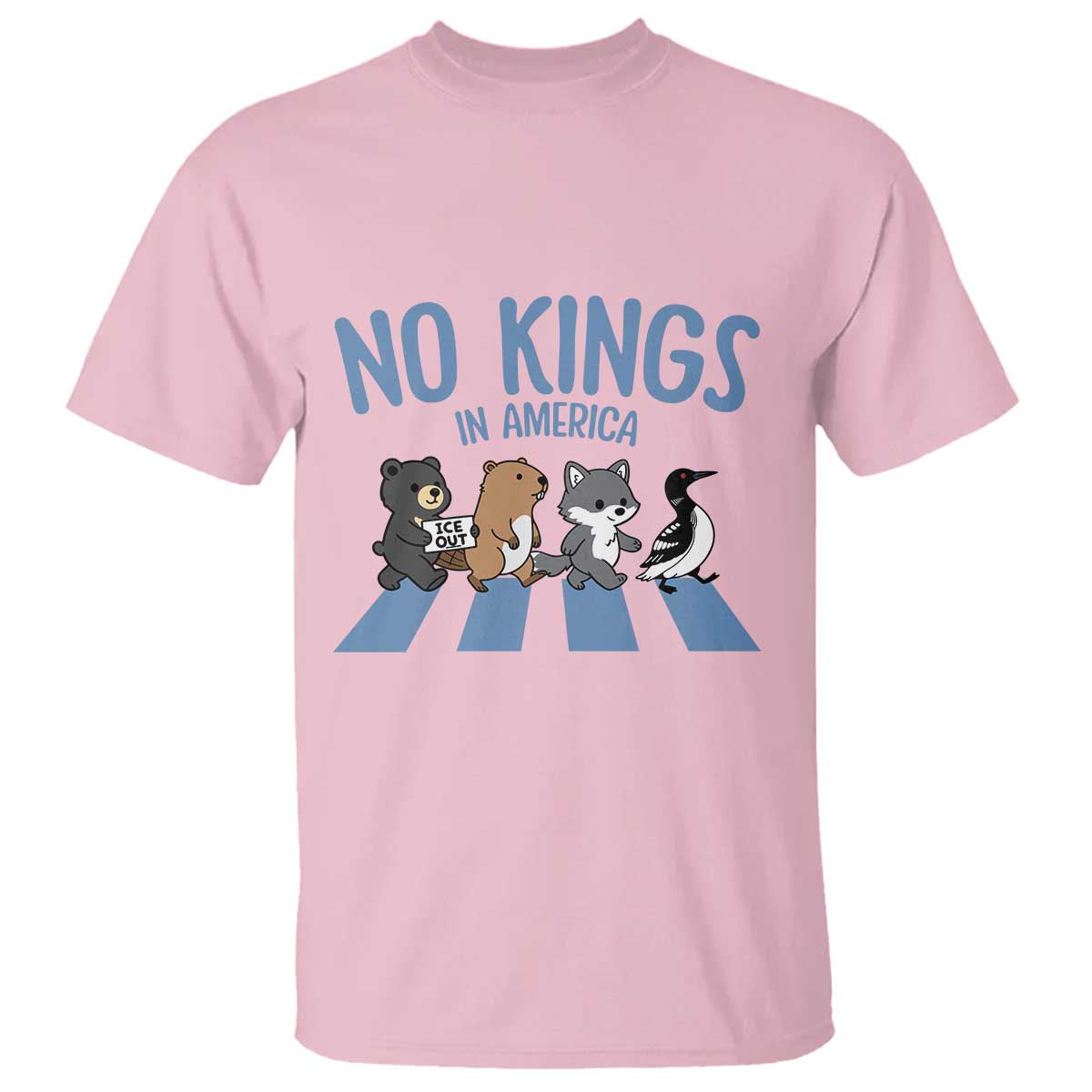 Funny Political No Kings In America T Shirt Gift For Animal Lovers