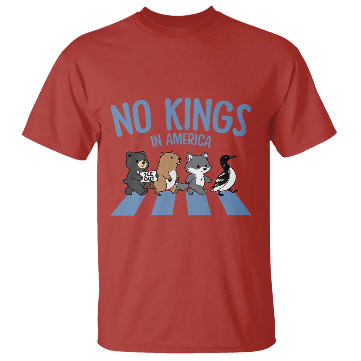 Funny Political No Kings In America T Shirt Gift For Animal Lovers