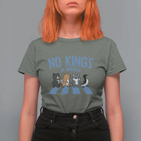 Funny Political No Kings In America T Shirt For Women Gift For Animal Lovers