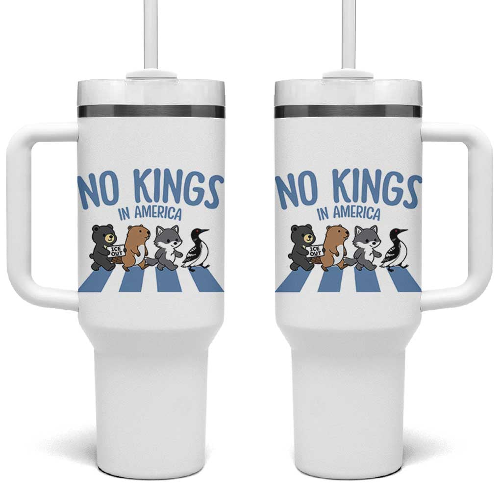 Funny Political No Kings In America Tumbler With Handle Gift For Animal Lovers