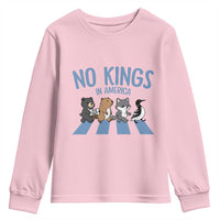 Funny Political No Kings In America Youth Sweatshirt Gift For Animal Lovers