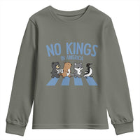 Funny Political No Kings In America Youth Sweatshirt Gift For Animal Lovers