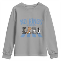 Funny Political No Kings In America Youth Sweatshirt Gift For Animal Lovers