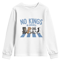 Funny Political No Kings In America Youth Sweatshirt Gift For Animal Lovers