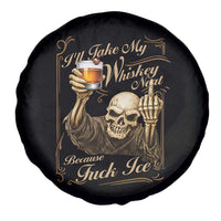 Skeleton Whiskey Spare Tire Cover I Will Take My Whiskey Neat No Ice