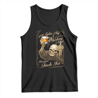 Skeleton Whiskey Tank Top I Will Take My Whiskey Neat No Ice