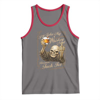 Skeleton Whiskey Tank Top I Will Take My Whiskey Neat No Ice