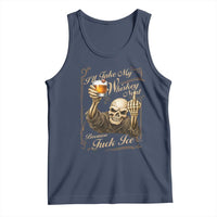 Skeleton Whiskey Tank Top I Will Take My Whiskey Neat No Ice