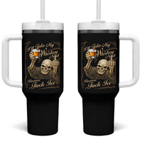 Skeleton Whiskey Tumbler With Handle I Will Take My Whiskey Neat No Ice