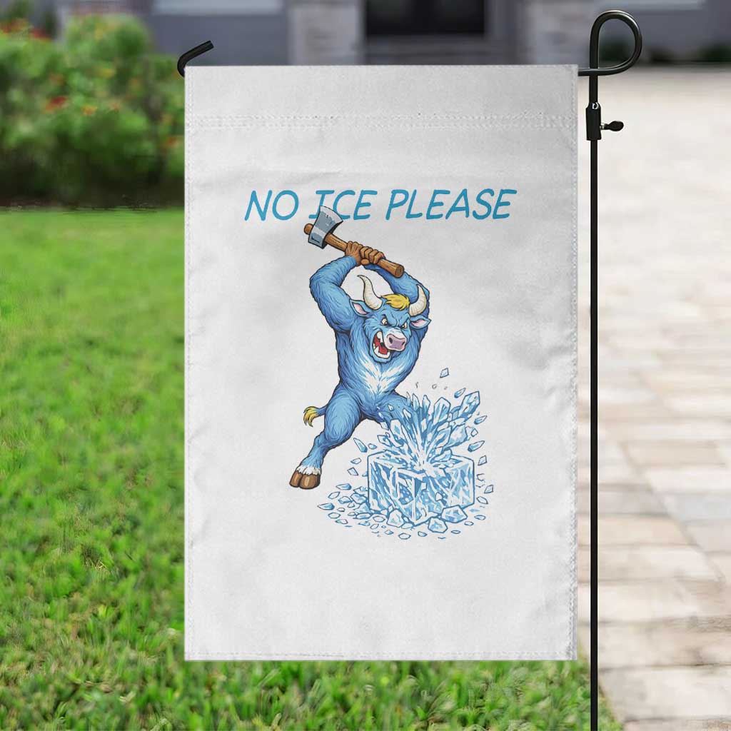 No Ice Please Garden Flag Funny Babe The Blue Ox Minnesota Folklore