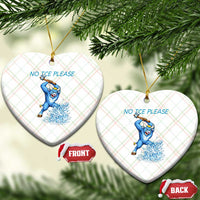 No Ice Please Ceramic Ornament Funny Babe The Blue Ox Minnesota Folklore