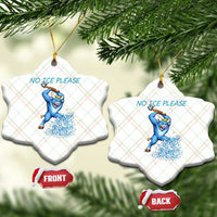 No Ice Please Ceramic Ornament Funny Babe The Blue Ox Minnesota Folklore
