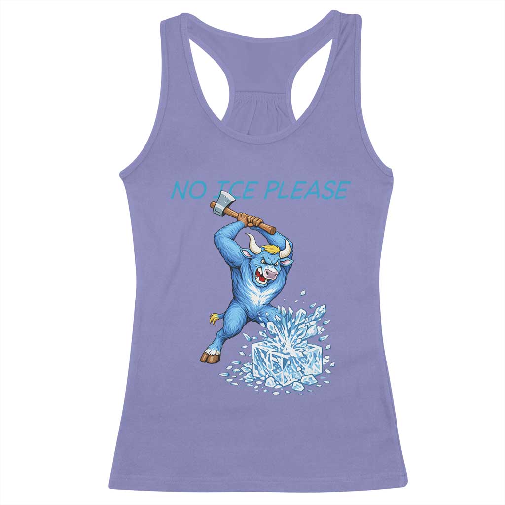 No Ice Please Racerback Tank Top Funny Babe The Blue Ox Minnesota Folklore