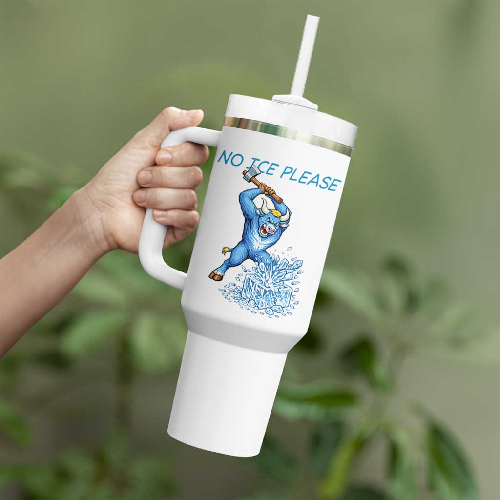 No Ice Please Tumbler With Handle Funny Babe The Blue Ox Minnesota Folklore
