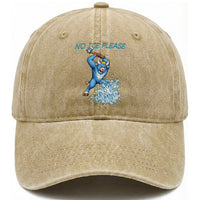 No Ice Please Washed Cotton Baseball Cap Funny Babe The Blue Ox Minnesota Folklore