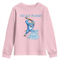 No Ice Please Youth Sweatshirt Funny Babe The Blue Ox Minnesota Folklore