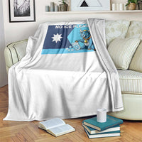 Funny Political Folklore Babe The Blue Ox Throw Blanket No Ice Please