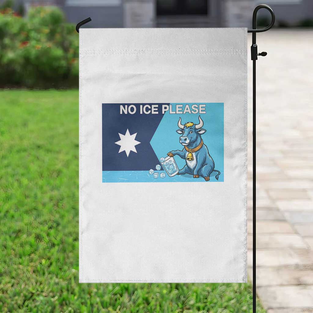 Funny Political Folklore Babe The Blue Ox Garden Flag No Ice Please