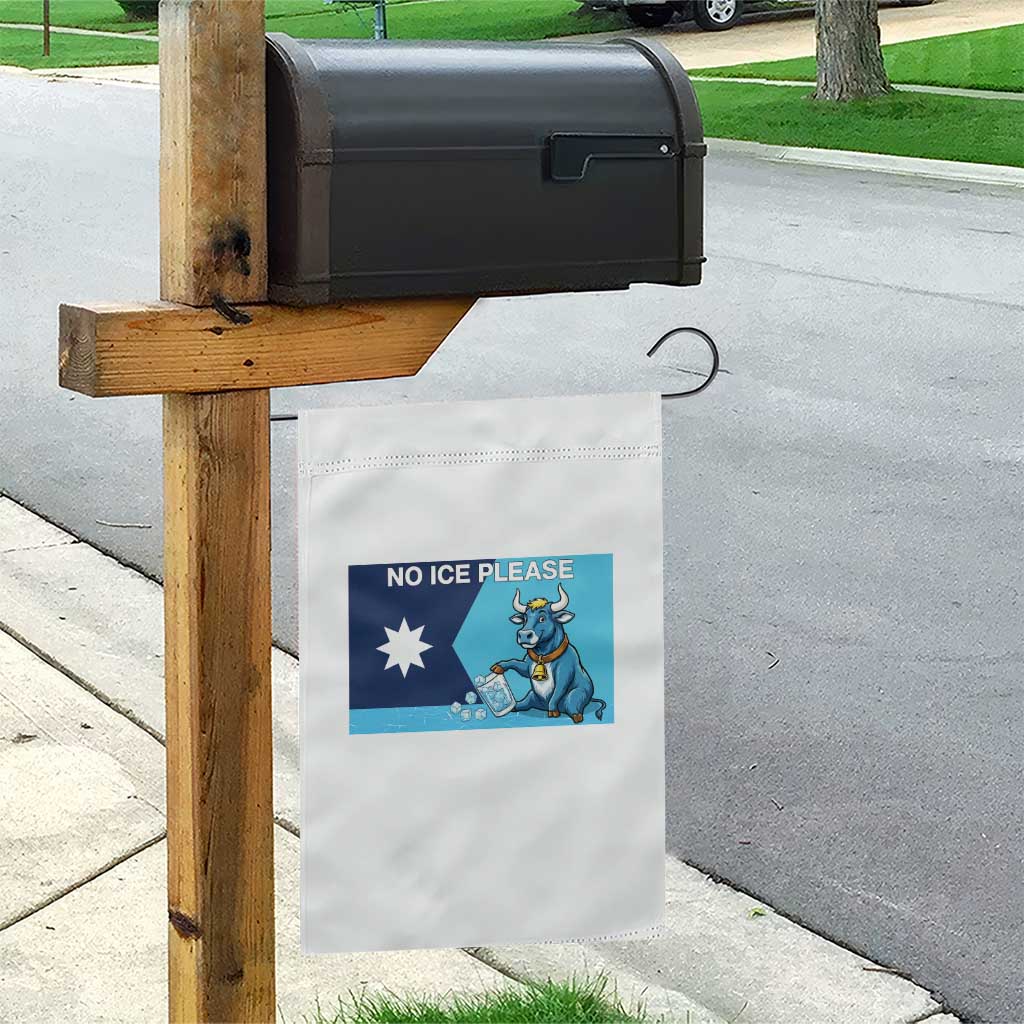 Funny Political Folklore Babe The Blue Ox Garden Flag No Ice Please