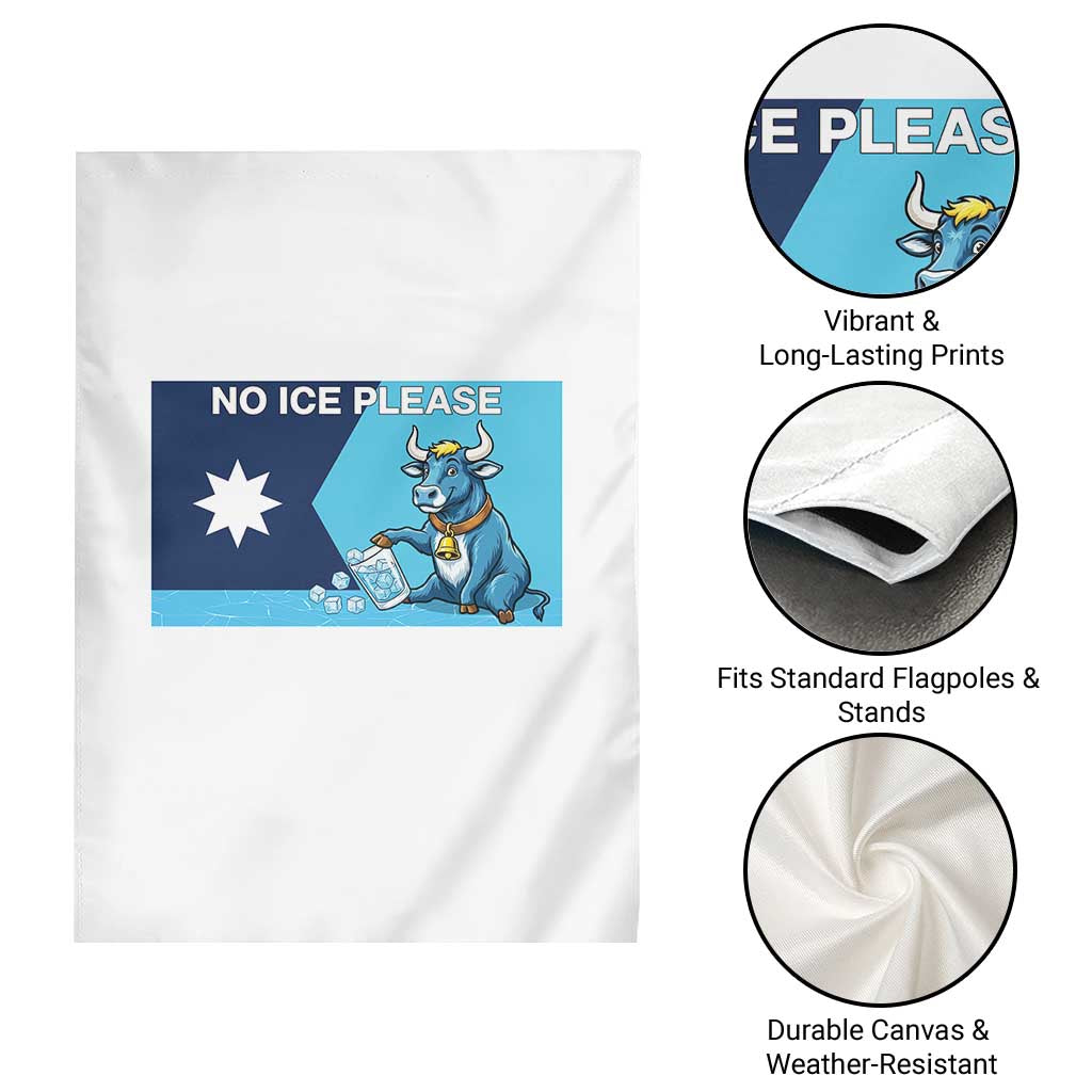 Funny Political Folklore Babe The Blue Ox Garden Flag No Ice Please