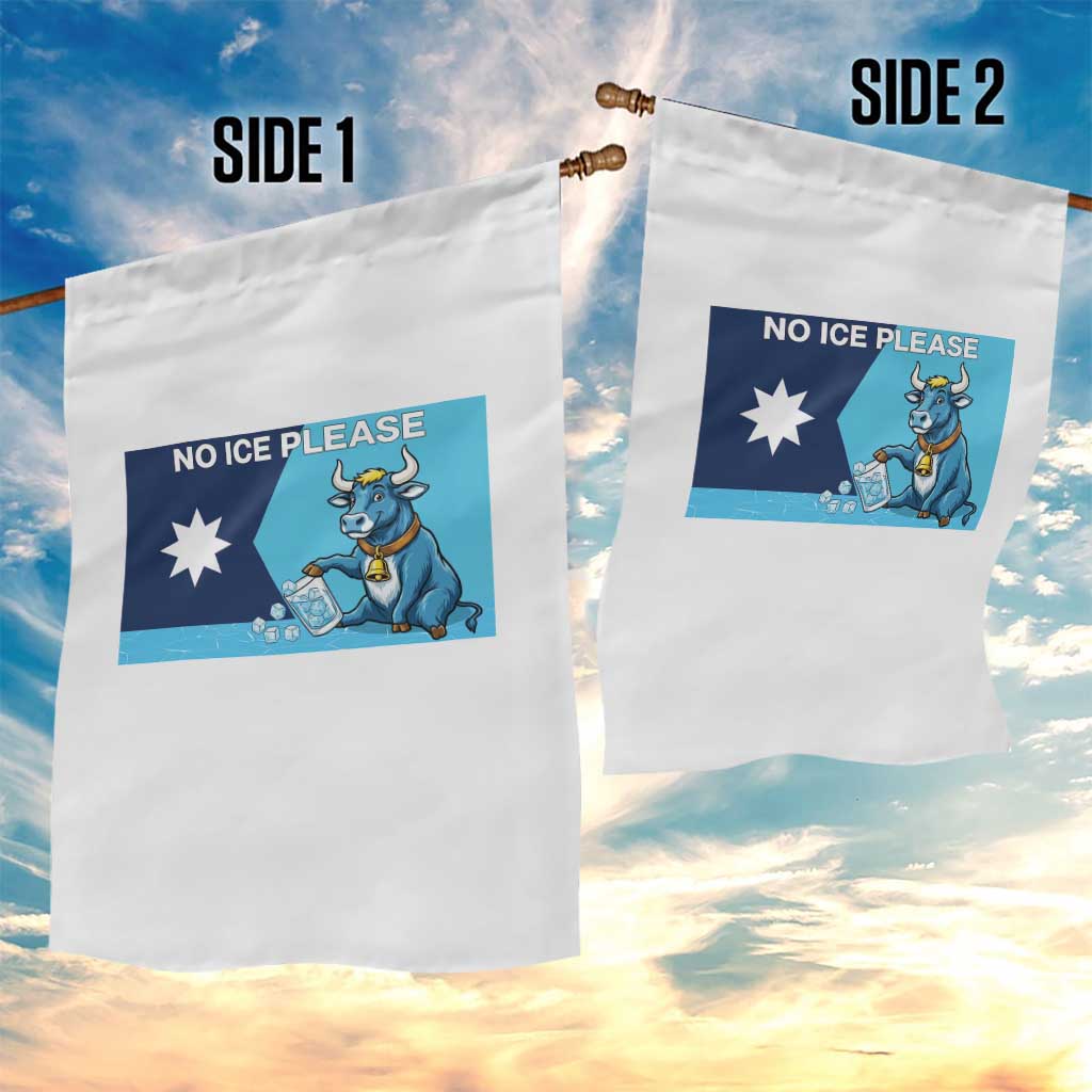 Funny Political Folklore Babe The Blue Ox Garden Flag No Ice Please