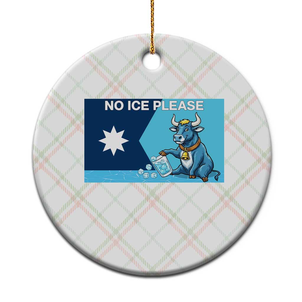 Funny Political Folklore Babe The Blue Ox Ceramic Ornament No Ice Please