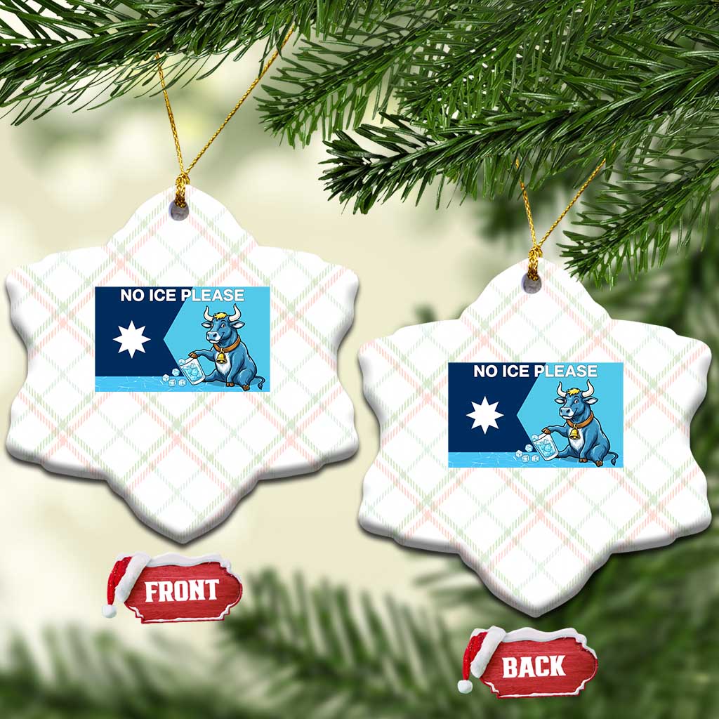 Funny Political Folklore Babe The Blue Ox Ceramic Ornament No Ice Please
