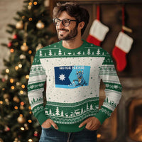 Funny Political Folklore Babe The Blue Ox Ugly Christmas Sweater No Ice Please