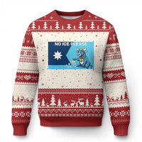 Funny Political Folklore Babe The Blue Ox Ugly Christmas Sweater No Ice Please