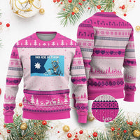 Funny Political Folklore Babe The Blue Ox Ugly Christmas Sweater No Ice Please