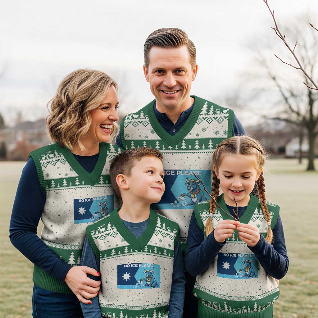 Funny Political Folklore Babe The Blue Ox V-Neck Knit Sweater Vest No Ice Please
