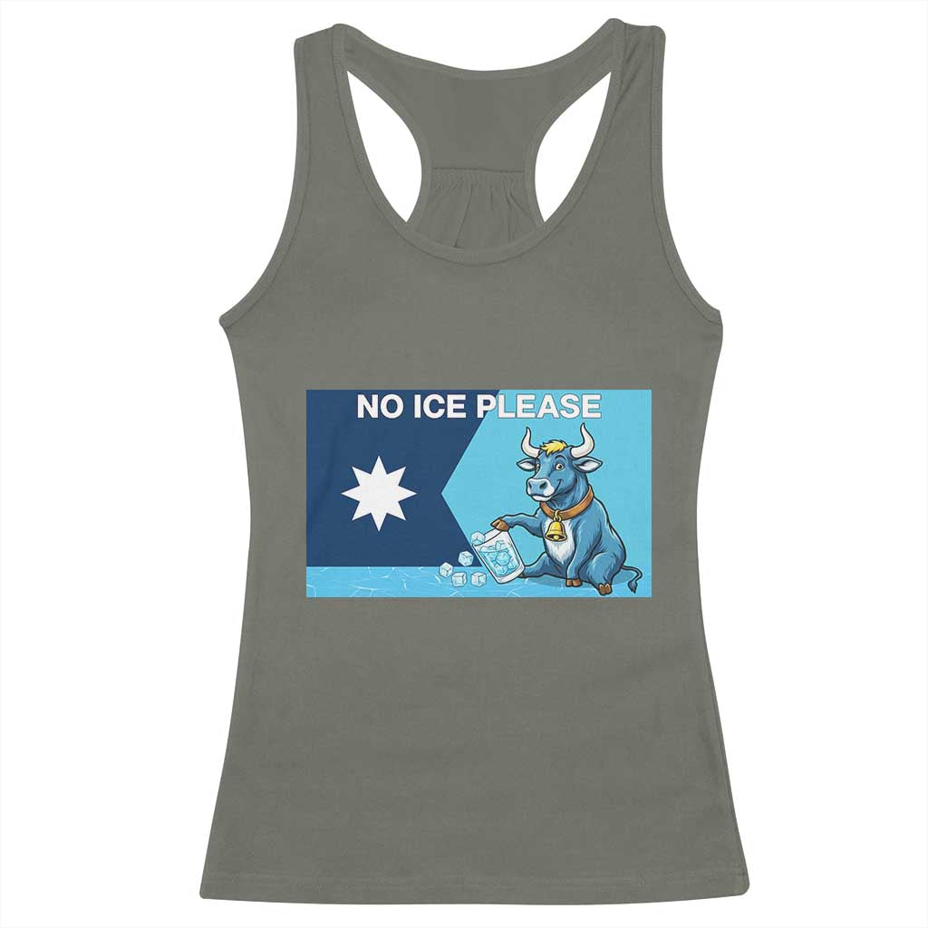 Funny Political Folklore Babe The Blue Ox Racerback Tank Top No Ice Please