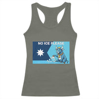 Funny Political Folklore Babe The Blue Ox Racerback Tank Top No Ice Please