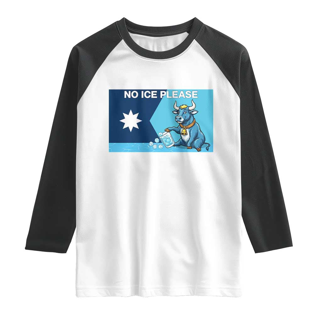 Funny Political Folklore Babe The Blue Ox Raglan Shirt No Ice Please